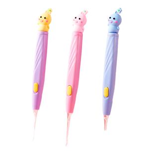 发光耳勺掏耳朵神器可视挖耳勺带灯儿童安全采耳屎软头扣耳勺