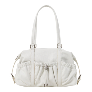 DirtySix 原创 左袋口子 复古软皮 学院派 单肩保龄球包