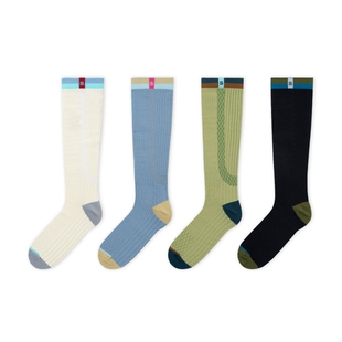 上森运动压力袜子健身跑步压缩袜飞机袜徒步登山弹力袜长筒senpop