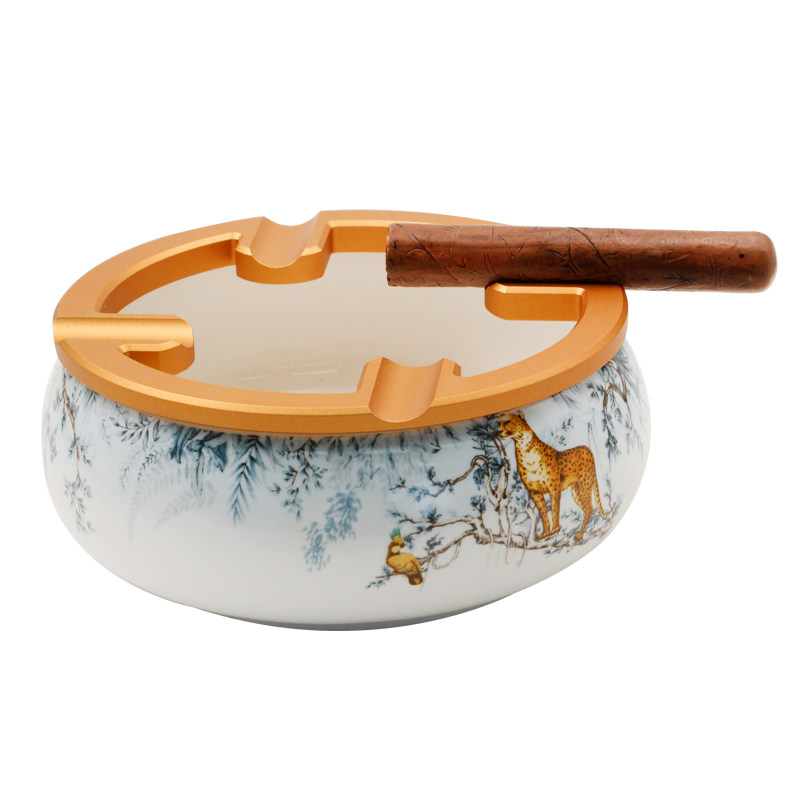包邮lafuli钵式中国风雪茄烟灰缸