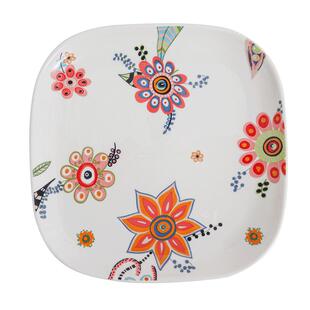 蝶恋花餐具陶瓷蝶恋花家用餐盘创意菜盘菜碟意面盘摆盘水果盘