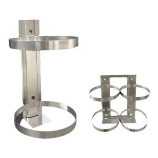 消防灭火器挂架不锈钢挂钩挂墙上支架固定架放置架双连体4公斤8KG