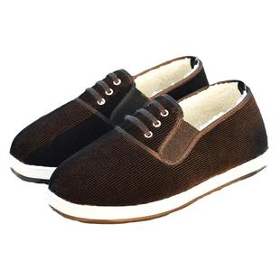 老北京千层底手工布棉鞋 女士中老年防滑软底室内外居家散步鞋男