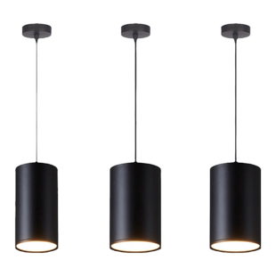 led明装吊线筒灯COB明装射灯餐厅圆柱形办公室走廊吸顶式吊装筒灯