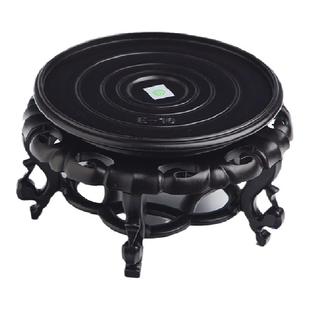 防水花盆鱼缸底座圆形塑料底托花瓶奇石工艺品摆件古典花架托盘