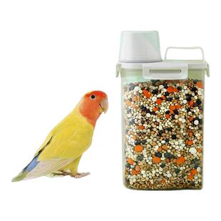 宠物粮罐鸟粮储存桶饲料收纳存储鹦鹉储粮箱盒密封防潮家用粮食盒
