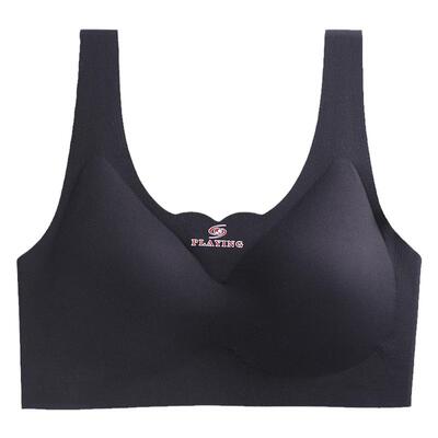 冰丝无痕内衣女无钢圈夏季薄款聚拢运动女士背心文胸夏季胸罩薄款