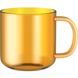 MAVO拾光师玻璃咖啡杯 马克杯 带手把ins风琥珀色粉红透明复古