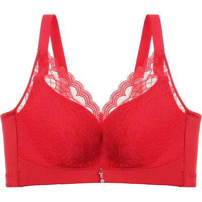 爱黛性感蕾丝无钢圈舒适聚拢文胸