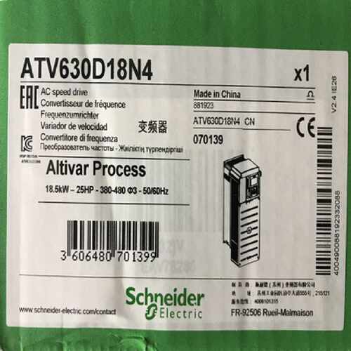 议价施耐德变频器 ATV630D75N4 ATV630变频器 IP21 75kW
