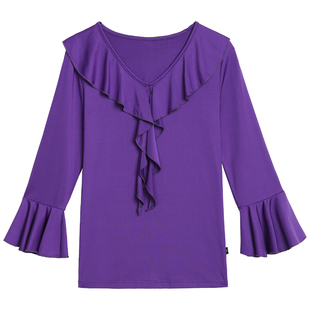 春夏季新款舞服蹈套装女成人拉丁舞练功服跳舞广场舞蹈演出服大码