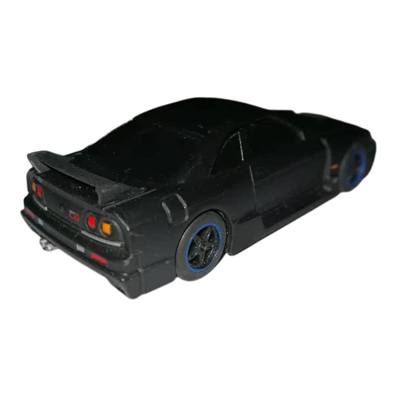 微缩桌面模型比例1:64碳黑色1995年款的NISMO GT-R LM利曼耐力赛