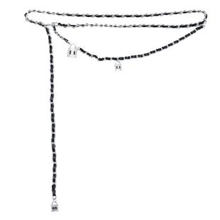 小香风腰链女高级感配饰裙子百搭金属编织链条腰带细裤链子毛衣潮