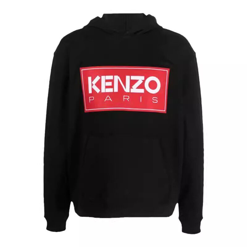 KENZO男士印花连帽卫衣