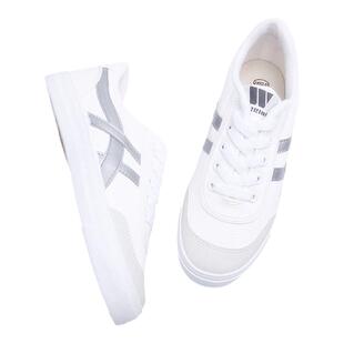 深圳统一中学生校鞋正品回力鞋银边男女款网球鞋帆布球鞋白鞋班鞋