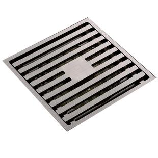 潜水艇防臭地漏全铜拉丝地漏卫生间淋浴洗衣机地漏大排量哑光地漏