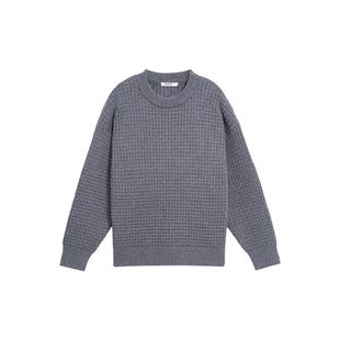 BODYDREAM北极绒纱线重磅毛衣男毛线衣宽松休闲针织衫/弹力收口