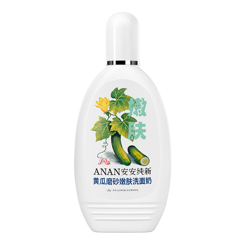 安安纯新嫩得快黄瓜磨砂洗面奶200g