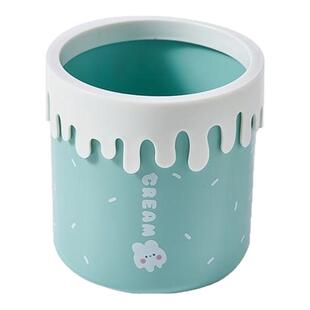 ins风桌面垃圾桶家用宿舍办公室书桌透明高颜值创意压圈迷你纸篓