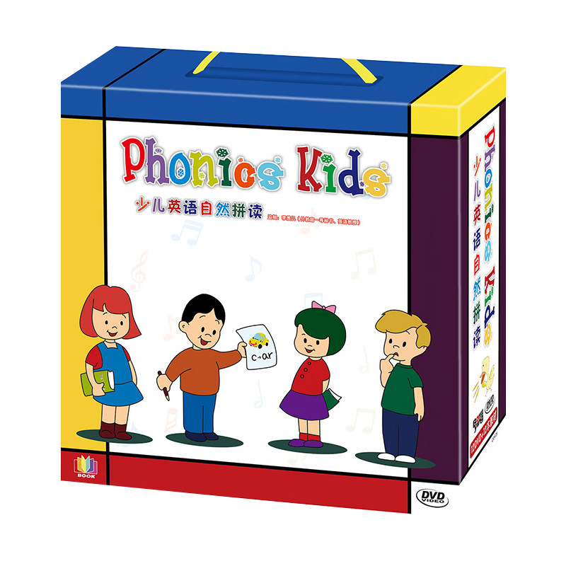 正版 Phonics Kids少儿英语自然拼读教材英文音标动画教学DVD光盘