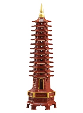 文昌塔摆件黄铜学生桌面办公室