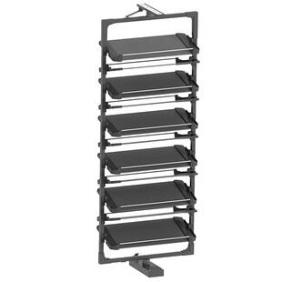 抽拉旋转鞋架360度多功能家用鞋柜内抽拉式鞋子收纳拉篮滑轨五金