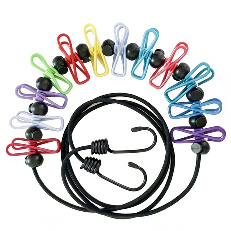 【送收纳袋】伸缩晾衣晾衣绳免打孔晾晒酒店旅行户外家用车用宿舍