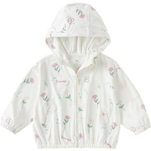 戴维贝拉女童防晒衣夏季新款冰丝防晒服儿童宝宝清新碎花外套童装