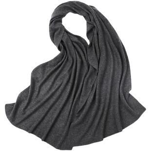 一条经典的羊绒围巾  如云朵般轻盈亲肤高端丝羊绒针织围巾大披肩