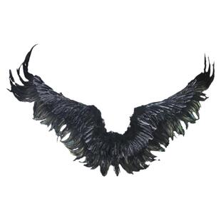 暗夜天使羽毛天使黑色大号翅膀仙女拍照写真摄影旅拍演出表演道具