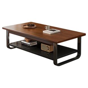 2024新款办公室实木茶几现代简约家用客厅商用接待长方形茶几茶桌