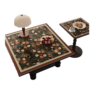 正方形桌垫轻奢高级感方桌桌布皮革防油防水免洗桌面垫茶几餐桌垫