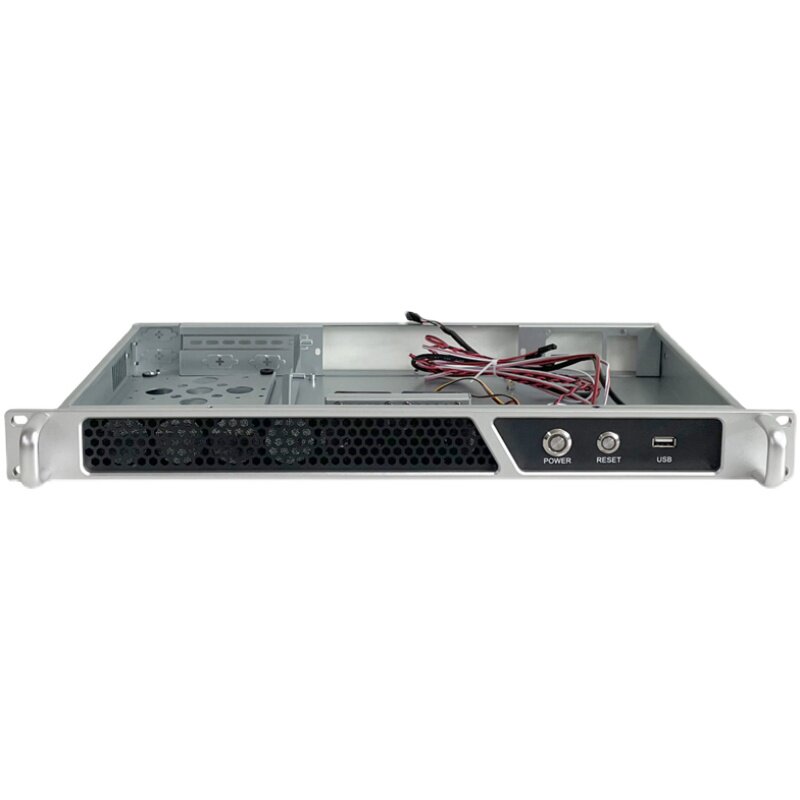 1U铝面板机箱 ITX17*17超短防火墙监控1U250深工业机箱服务器机箱