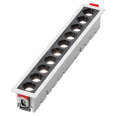 极简智能调光嵌入式线条格栅灯