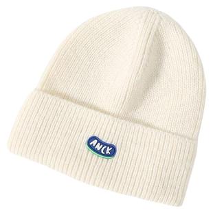 帽子女秋冬毛线帽保暖纯色大头围针织帽ins潮显脸小百搭冷帽加厚