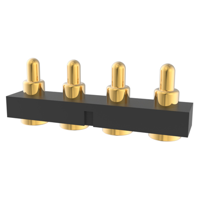 鑫扬泽弹簧顶针连接器3~18pin1A镀金黄铜贴片手机充电pogopin