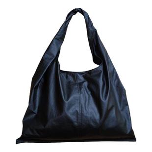 Grass&Wood皮质感全棉哑光饺子包时尚休闲手拎包高颜值单肩托特包