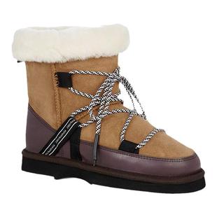 EMUAustralia防水雪地靴女款羊皮靴保暖厚底防滑皮毛一体时尚短靴