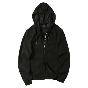 四面弹力罗马布   外贸尾货春秋季男士时尚运动休闲连帽卫衣外套