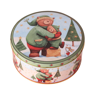 可爱小熊马口铁曲奇饼干盒