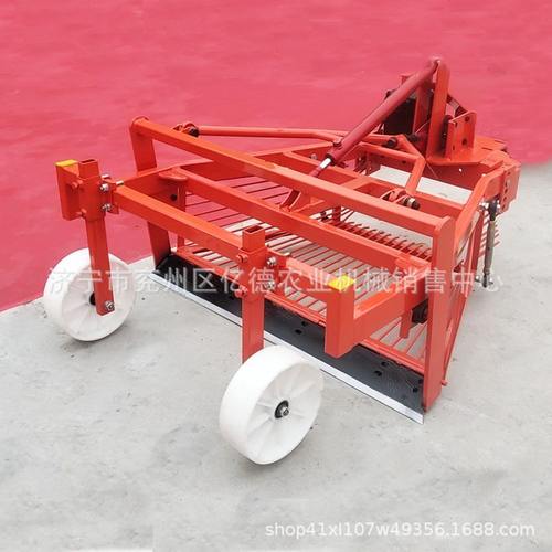 大蒜收获机四轮拖拉机前置大蒜收割机震动抖土起蒜批发