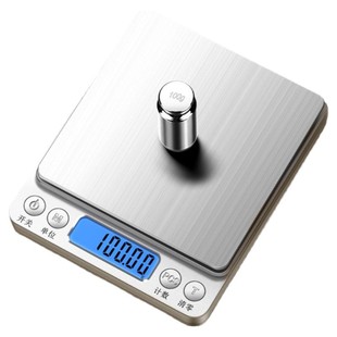 家用克数厨房秤电子秤高精度小型称重烘焙食物克称精准充电天平度