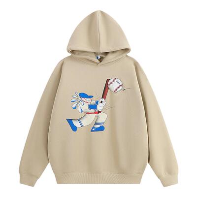 CryingCenter 棒球仔加绒连帽卫衣 哭喊中心