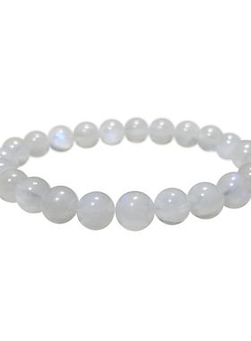 雾霾蓝月光石手链晶尧情侣款