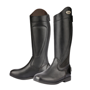 cavassio儿童专业防护女牛皮马术长靴高筒靴男马靴骑士靴洛奇马具