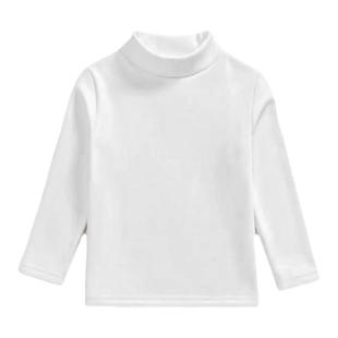 茵妍芯儿童黑色长袖T恤女童中领修身打底衫洋气百搭内搭上衣