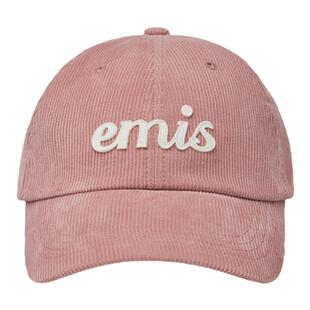 【晁然双十一】emis帽子女灯芯绒手写体棒球帽男大头围韩系鸭舌帽