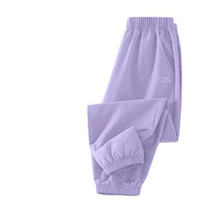 安踏儿童运动冰丝速干裤女童夏季薄款透气防晒束脚裤凉感跑步裤子