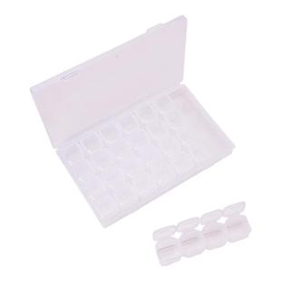 店主自用 透明28格独立分格四联盒米珠串珠分类整理收纳盒diy工具