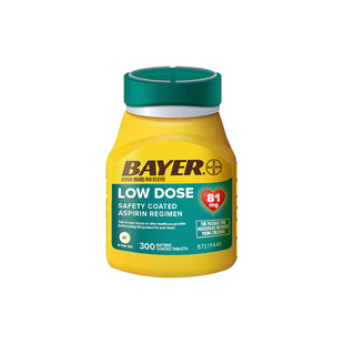 【官方旗舰】拜耳Aspirin阿司匹林肠溶片缓解疼痛止痛片进口原研